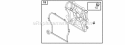 Crankcase CoverSump Diagram and Parts List for  Briggs and Stratton Engine